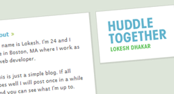 LokeshDhakar.com and HuddleTogether.com screenshots